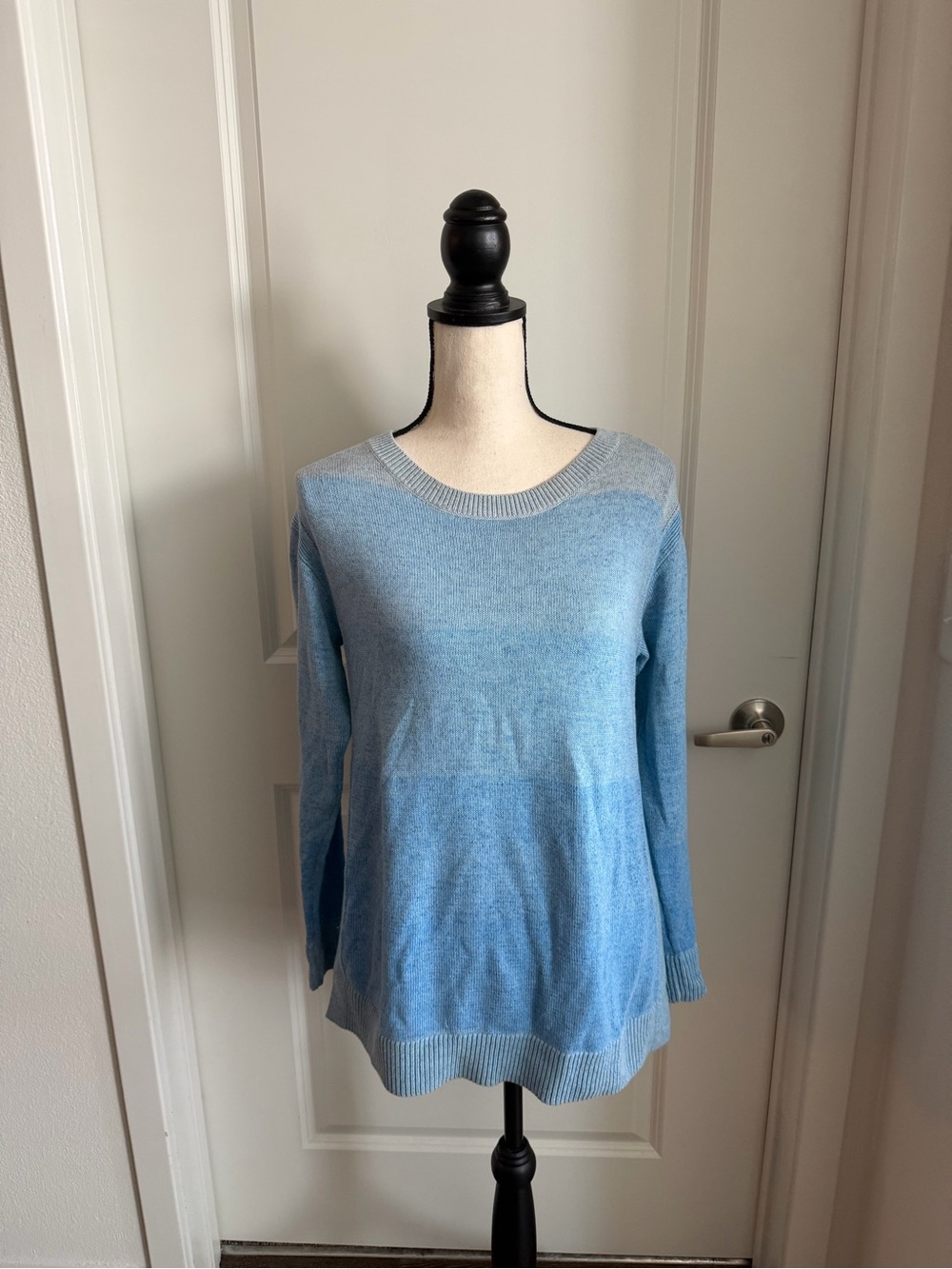 Talbots Light Blue Cable Knit Sweater
